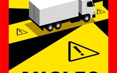 Etiquetas de señalización de ángulos muertos para vehículos pesados